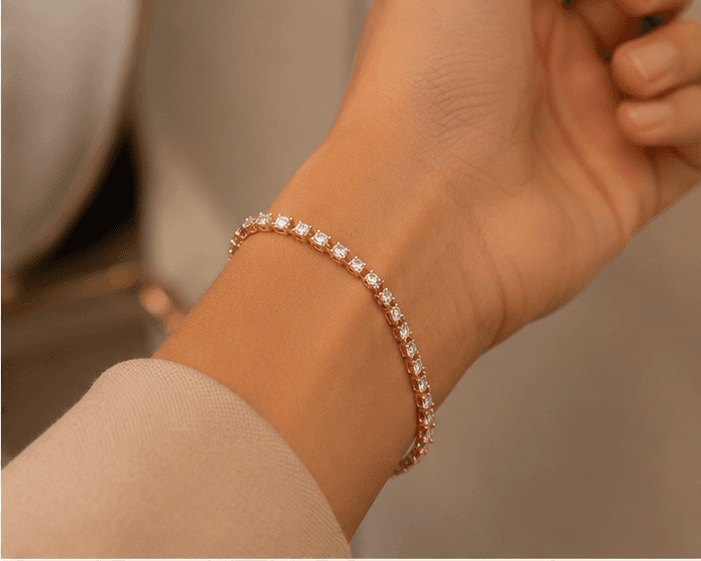 Flexible Diamond Bracelet in 14k Yellow Gold