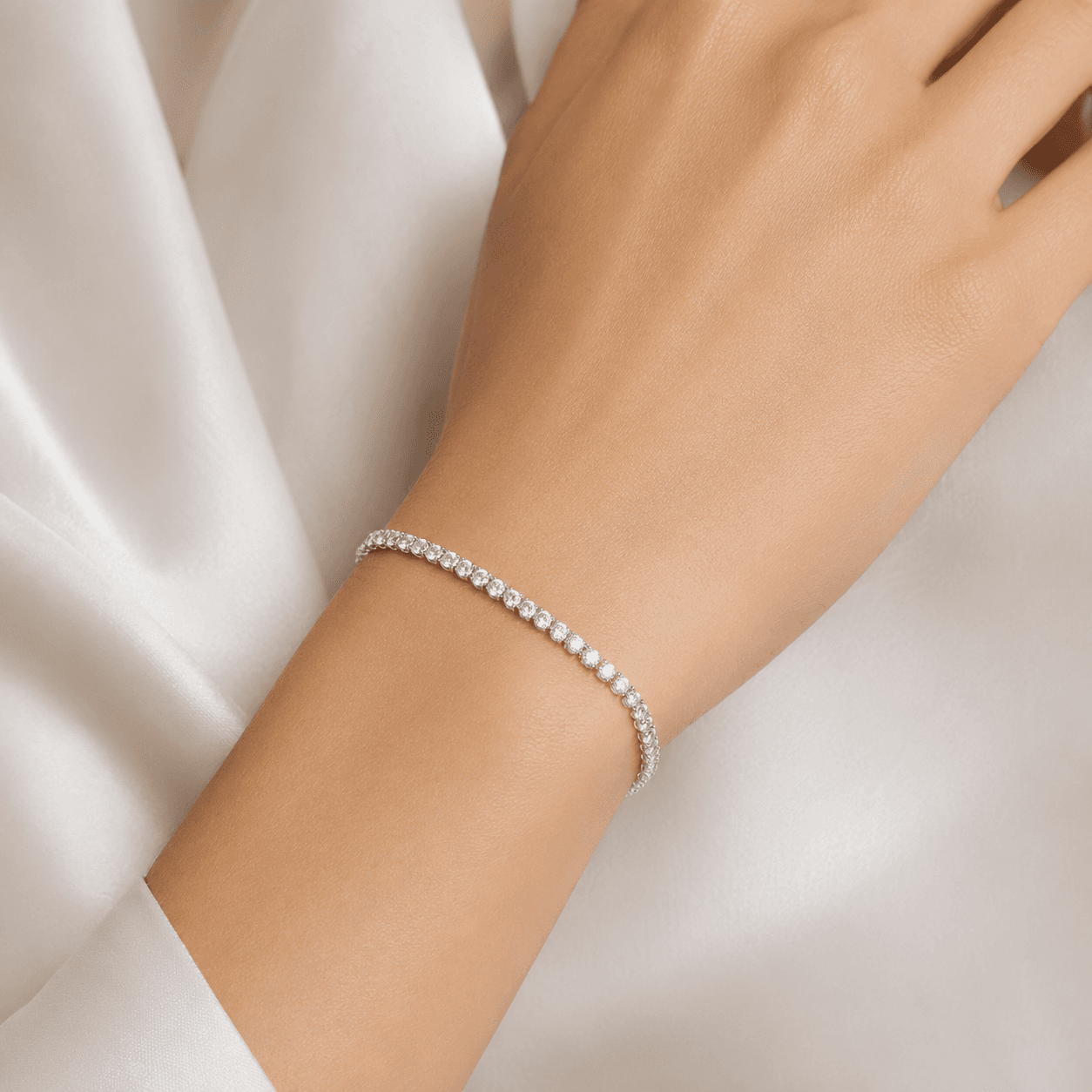 3 Prongs Tennis Bracelet